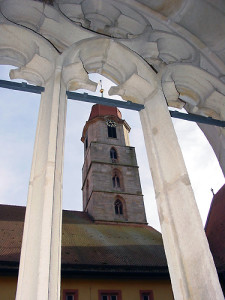 Blick auf den Langenzenner Kirchturm